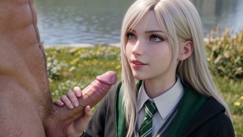 WaifuWorks: Aria the Elite Sorceress - Blonde Witch 3D Anime Fantasy POV