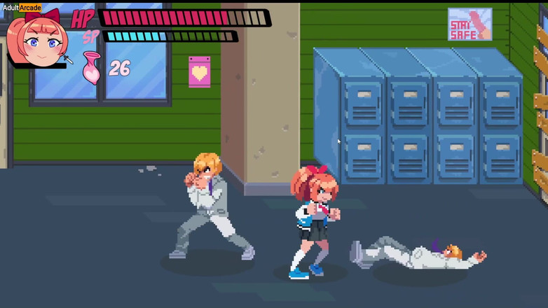 LewdArcade: Náctiletá holka nakopá do zadku bully chlapcům - Lewd City Girls...