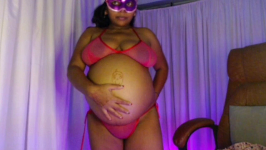Sexy Pregnant Girl Bikini Show. (Hot desi girl)