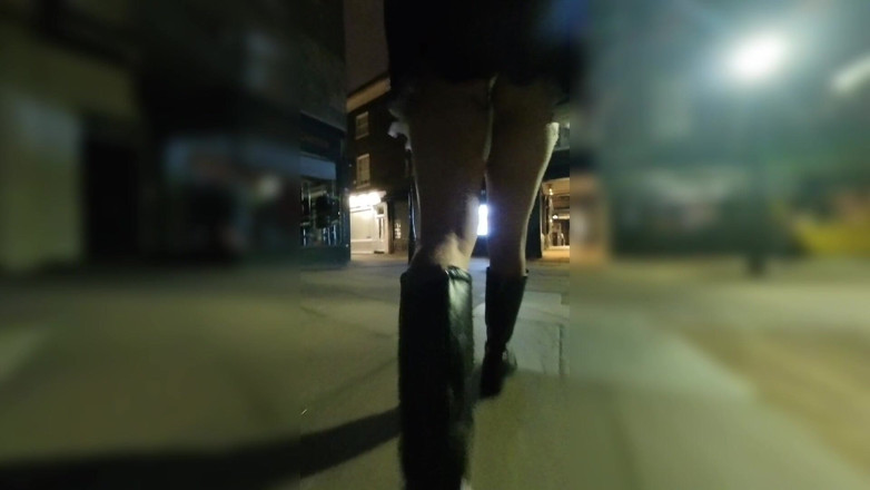 Asiansissypublic: Walking Around in Public with Used Condom Hanging Out