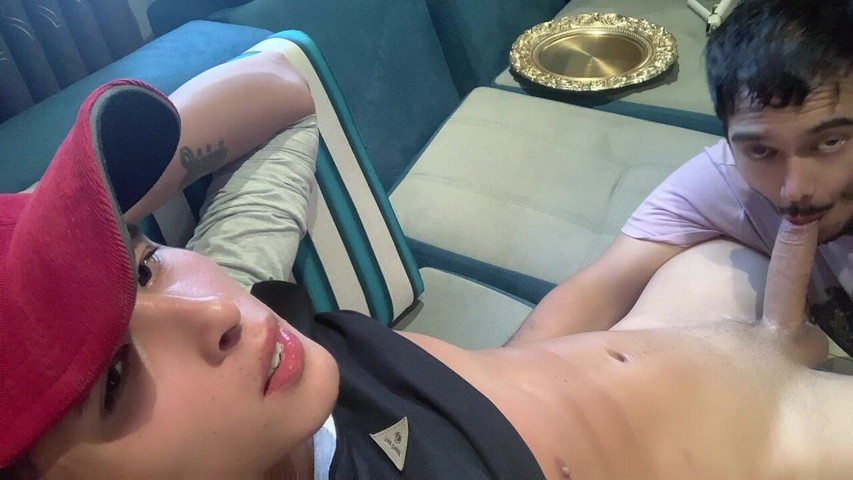 Sucking Markus' Cock While He Is Kicking Back on My Sofa (The hook 305)