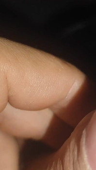 Creamy Pre-cum Slowly Sliding Down the Hole.