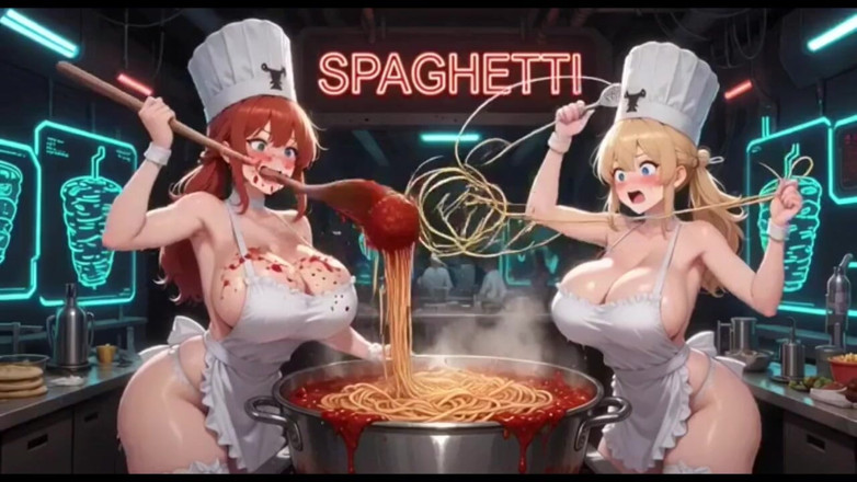 Hot girl dancing: Videoclip amuzant cu bucătar, Ai Animation