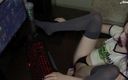 Afemeria: While favorite gamer girl plays guy fucks her big sex...