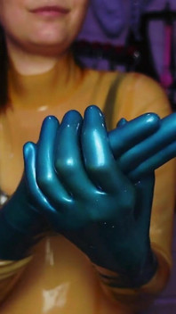 Latexhandskar Fetisch och asmr