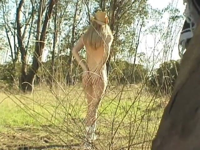 Lethal Babes: Busty blonde lets guy eat her pussy by fire