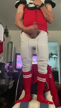 Futbol adamı jockdad87 vitesinde büyük bir döl boşaltıyor