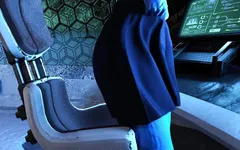 Projekt Passion Big Tit Blue Cyberpunk Alien Masturbates in Cockpit Almost Getting Caught