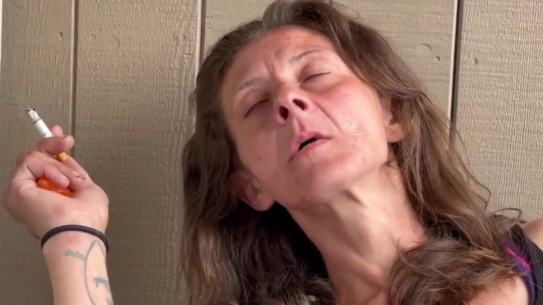 J13D75: Everyone's Favorite Stepaunty Caught Smoking and Playing with Her Pussy...