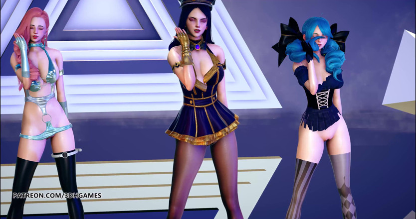 3D-Hentai Games: Gerucht Seraphine Gwen Gigalyn sexy striptease