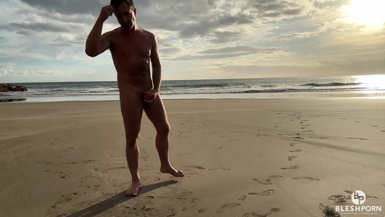 bleshporn: 해변에서 야외에서 사정하는 팀 블레쉬