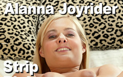 Edge Interactive Publishing: Alanna Joyrider masturbation in pinkem strip-pink