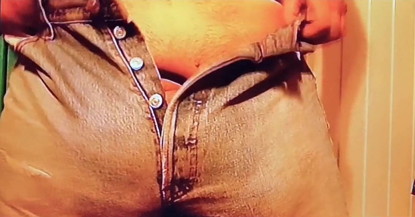 Monster_Meat_: Freeballing inside levi's jeans