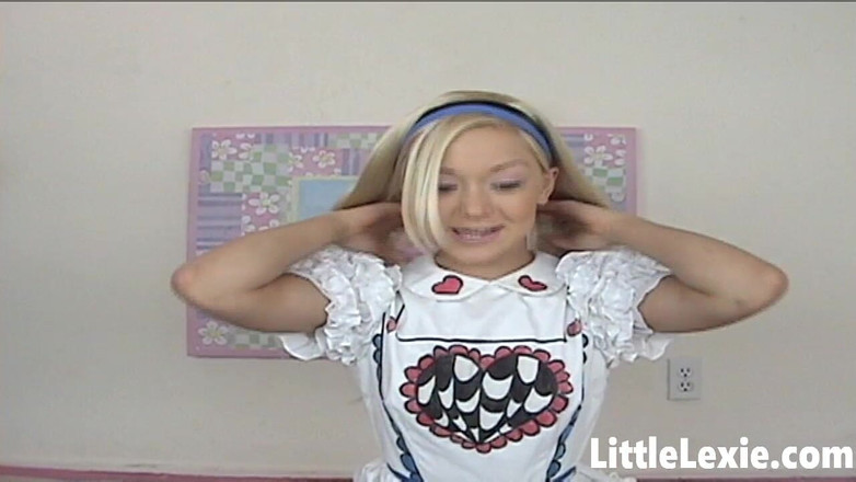 Little Lexie: Cosplaying Blonde Teen 18 Year Old Girl Masturbates