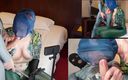 Nylon Xtreme: Nora Fox ejaculează în pizdă din nailon verde