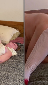 Nonna angel red scarpe dildo oscuramento, leccata di figa e scopata missionaria il paradiso 1 16 22