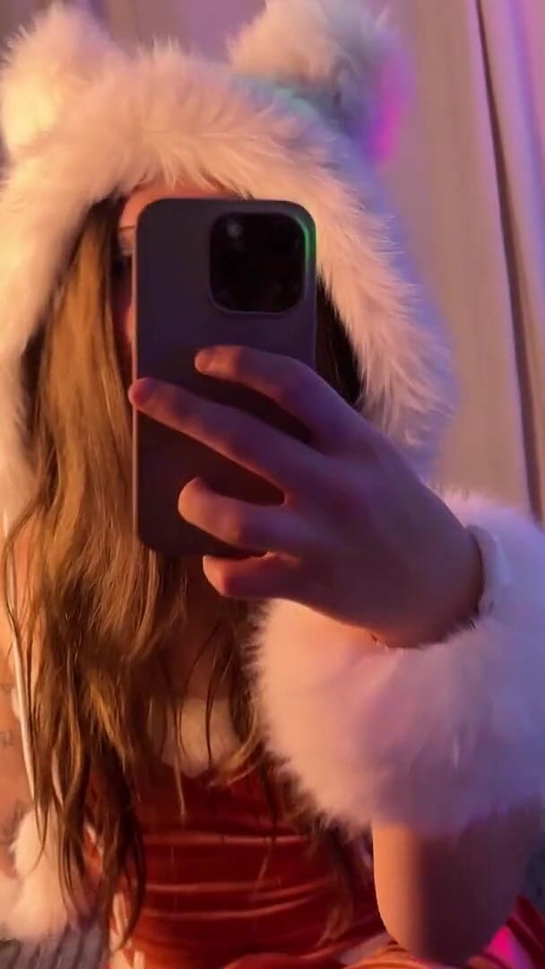 Christmas Trans Girl Jerks and Cums Using a Fleshlight Quickshot - BeckhamCC Trans Collection