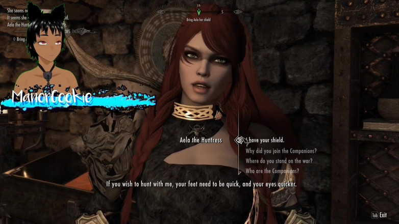 Manor Cookie: Skyrim B와 L Mod - 동료들과 함께 가서 Ria와 Njada 따먹기
