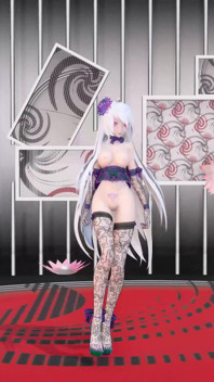 Yowane haku soyunarak seksi iç çamaşırlı hentai stickysticky song mmd 3d mor kıyafetler renk düzenleme smixix