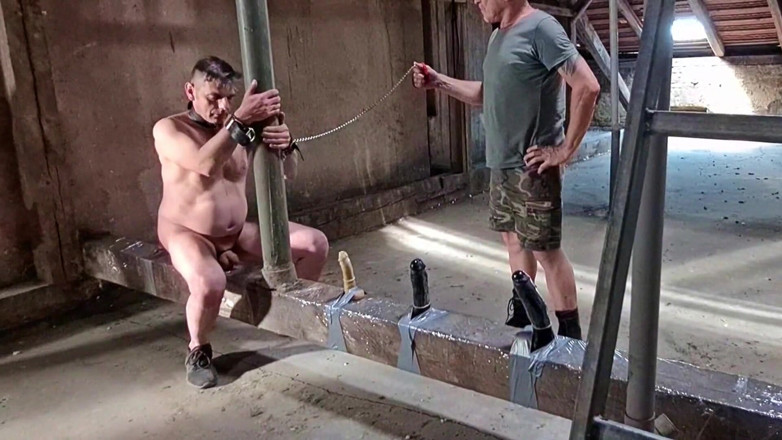 Master Drex: Unter dach - dildos