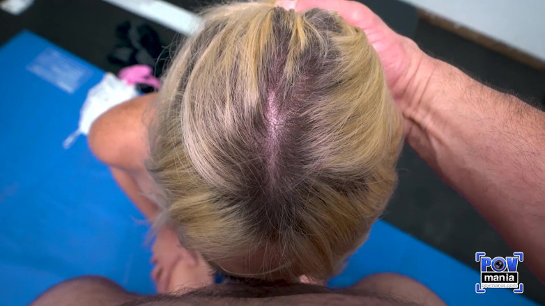 POV Mania: Zelda Morrison POV sucking cock in the gym! POVMania
