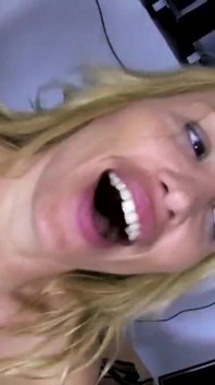 Big ass blonde gets anally banged and sprayed on her face