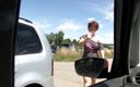 Popp Sylvie: Cum in public - car park