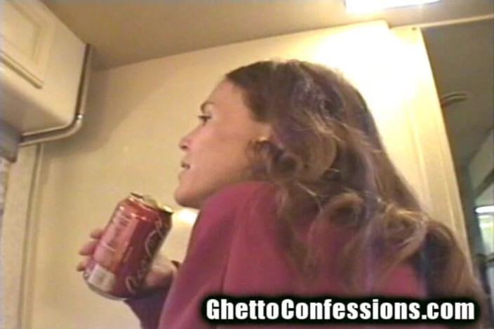 Ghetto Confessions: Ass Fucked Pregnant Whore Anal in Rv Sucks Good Dick...
