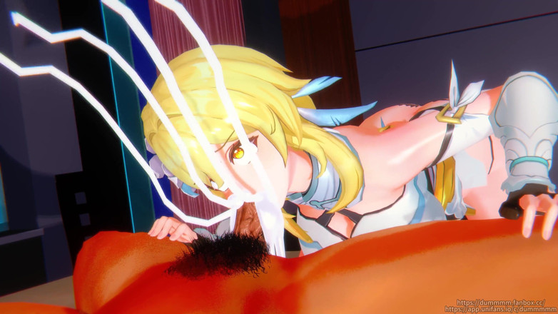 NSFWOtaku: Genshin Impact - Lumine Erotic BBC Sex - 3D Hentai Animations