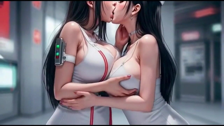 Hot girl dancing: Kiss Video, Cute Nurse Women Kissing Together