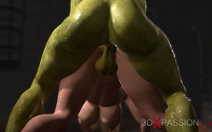 3dxpassion-transgender: Futa Orc with a Huge Dick Fucks Hard a Sexy...