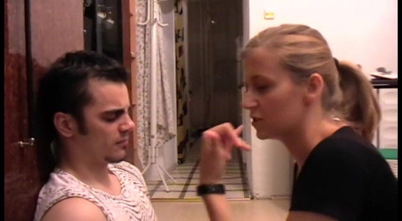 Femdom Austria: Melady makes a game with her slave