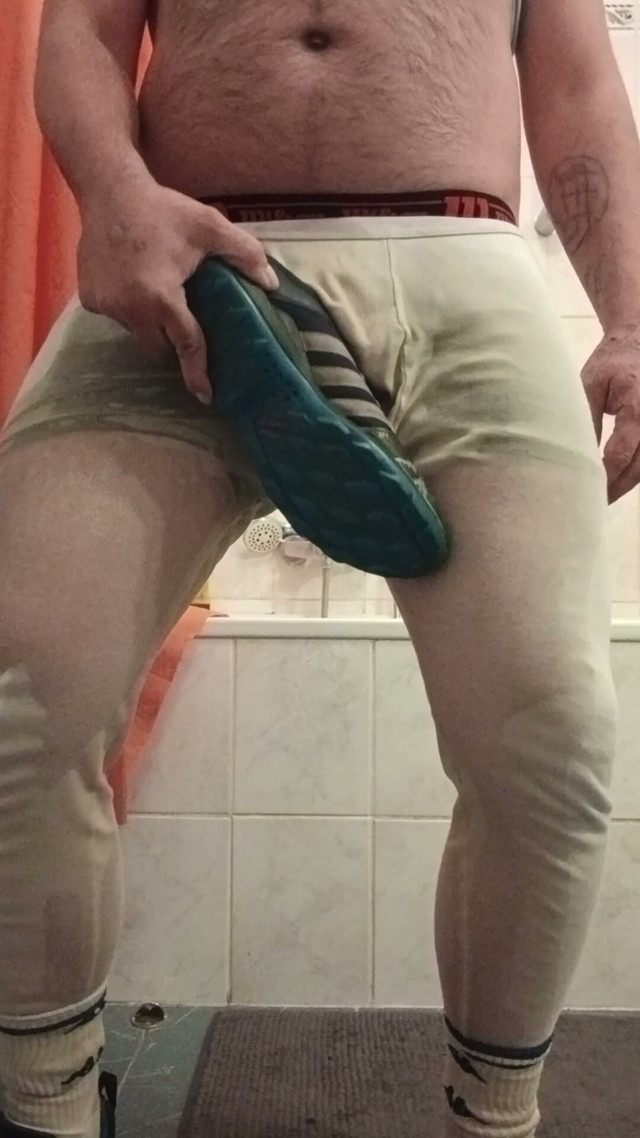 Dirty-jb Completely Pissed off in the Toilet. Underwear and Socks