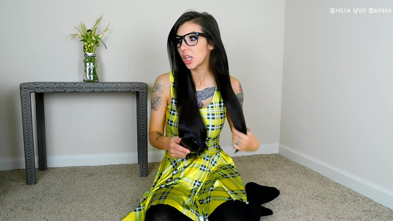 Stella Von Savage: ヘアカット Teasing JOI - 頭剃りファンタジー