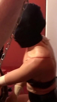 Epic double deep fisting in the sling session no. 04. - Adelina & fistdude