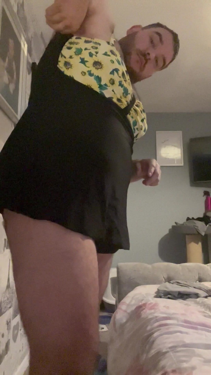 Shaun Cbt: Bondage kogut z crossdressing zakneblowany i mankiet