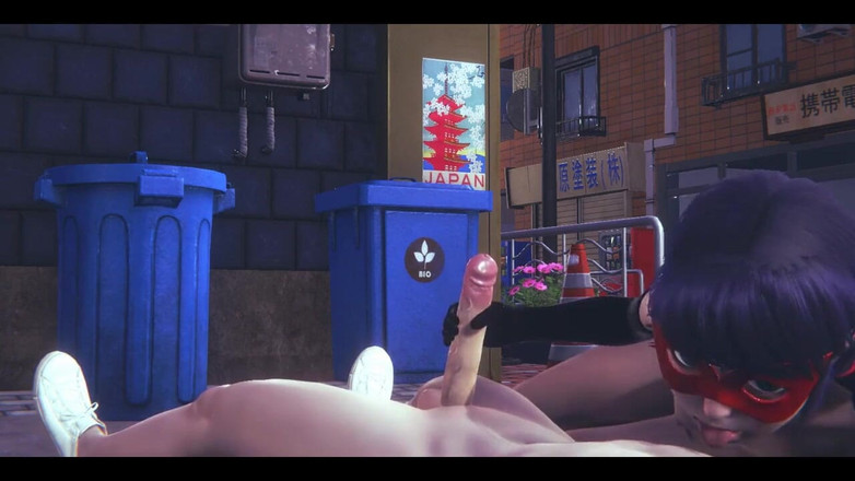 HentaiTubes: Miraculous lady bug - lady bug handjob und blowjob zu Catnoir...