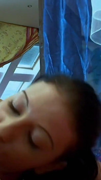 Hot and sexy brunette with small tits can't wait to have her wet tight pussy fucked by a nice cock
