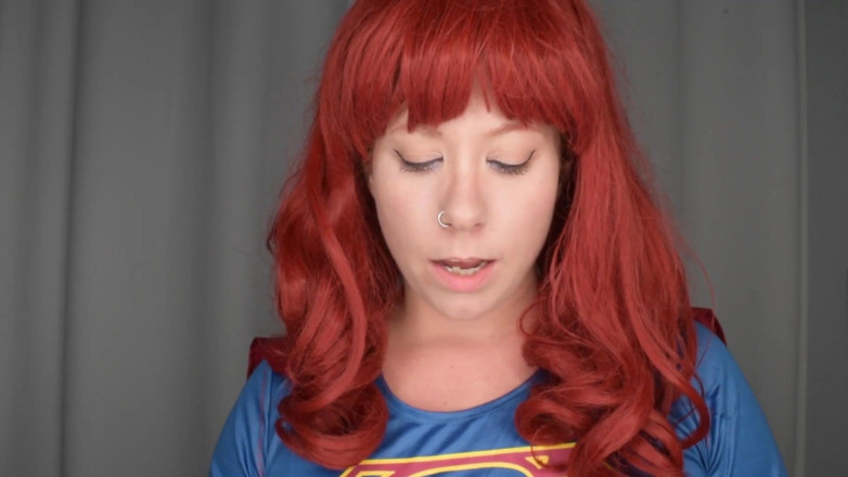 Deanna deadly: La malvagia supergirl ha bisogno della tua sborra rossetto rosso...