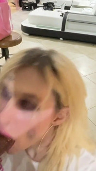Mega Tit Barbi Trans Cumsluts Opens Wide for Stepdaddy's BBC