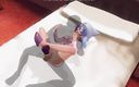 H3DC: Hentai en 3D, une demi-sœur en pyjama reçoit un creampie dans...