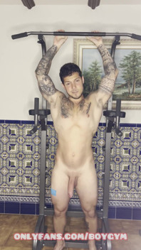 เกย์คัมตอนออกกำลังกาย น้ำแตกสุดอลังการ