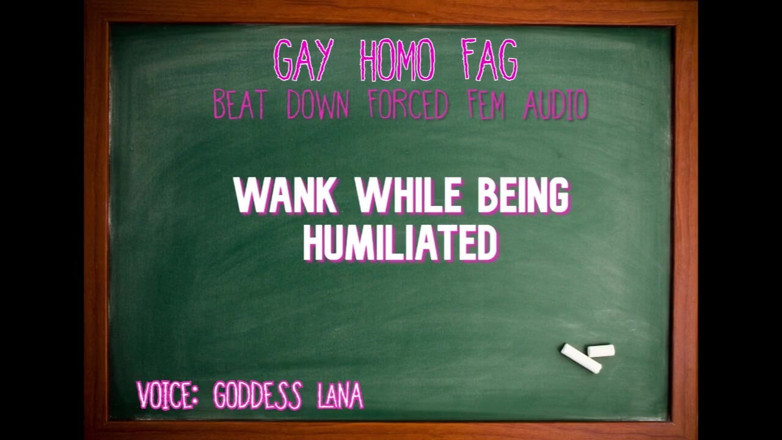 Campsissyboi: Punheta enquanto é humilhada gay homo fag audio