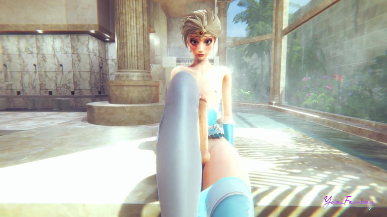 Yaoitube: Frozen Yaoi - elsa femboy bu prensesin seksten nasıl zevk alıyor...