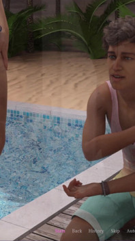 Perkahwinan comel 8 Evelyn pergi bertelanjang atas di kolam