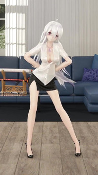 [mmd] Genie Office Lady in uniforme