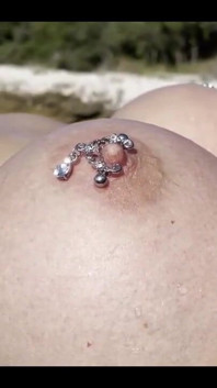 On the Beach... and My Piercing Nipples