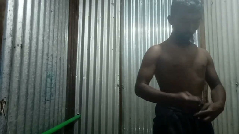 Gay sex video 1: Nudy Shower and Masturbate