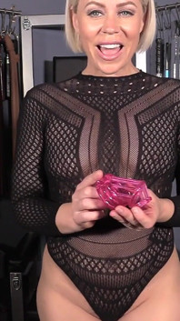 Helena Locke Has a Pink Chastiy Cage Just for You - JOI, Cum Countdown, Ass Fetish