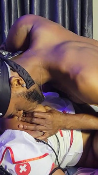 Hot Black Nurse Sexyskaly Suck Her Patient Big Fat Cock Before Riding It